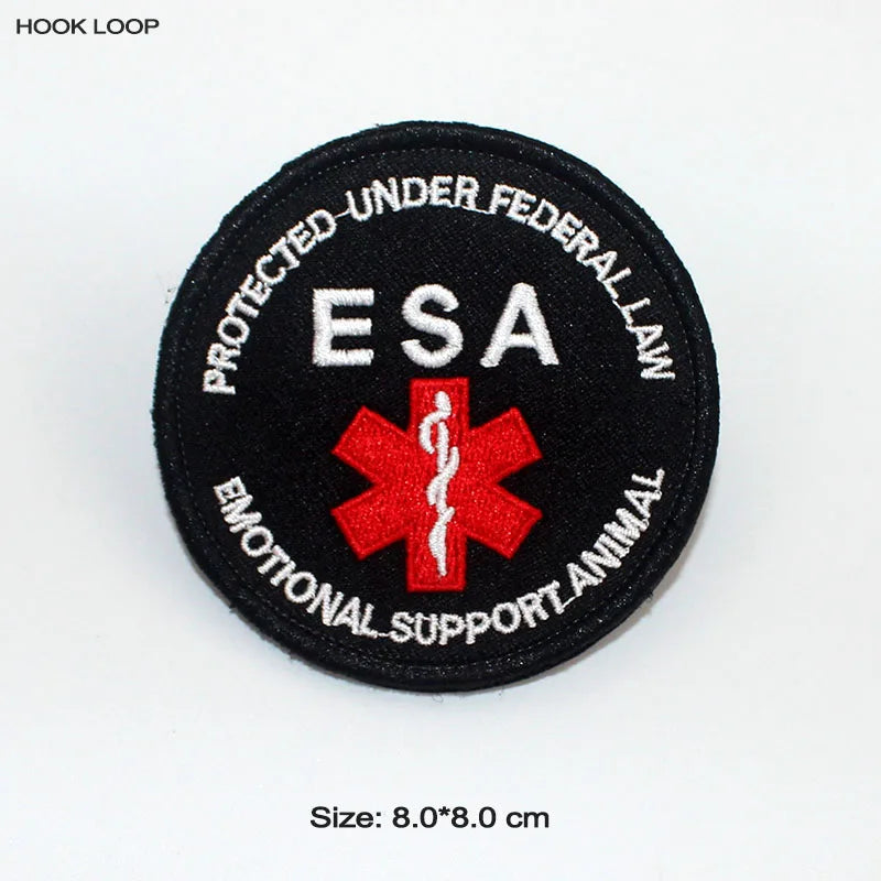 Therapy Service Dog Badges Hook Loop Patches for DOG PET Do Not Touch In Training Security Vests Harnesses Emblem Stickers