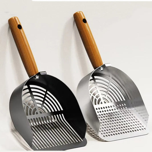 Stainless Steel Cat Litter Scoop Long Handle Pet Waste Shovel Cleaning Tool Toilet Garbage Picker Litter Box Cats Supplies