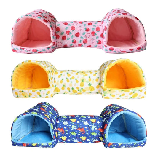 Hamster Rodents Hideaway Toy Gerbil Bed Hideouts Pet Tunnel Cave for Ferrets Hamster Toy Guinea Pigs Toy B03D