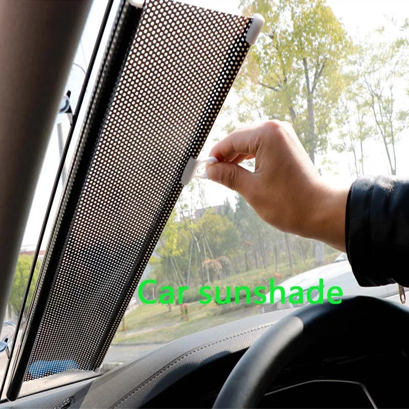 Pet isolation net with support rod New folding breathable door aisle cat and dog safety fence pet supplies car sunshade