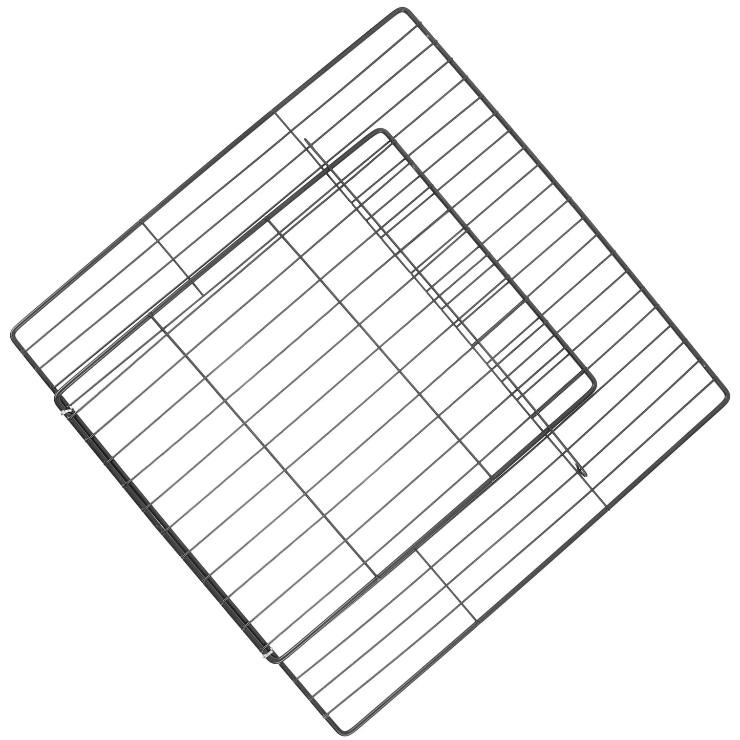 Cat Cage Net Pet Screen Gate for Cats Dog Crate Metal Wire Fence Small Playpen Install Cat Fence Door Pet Villa